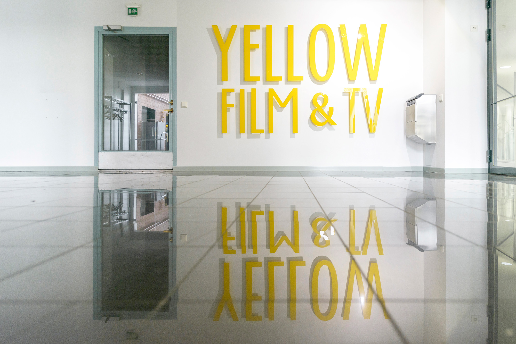 Yellow Film & TV sign